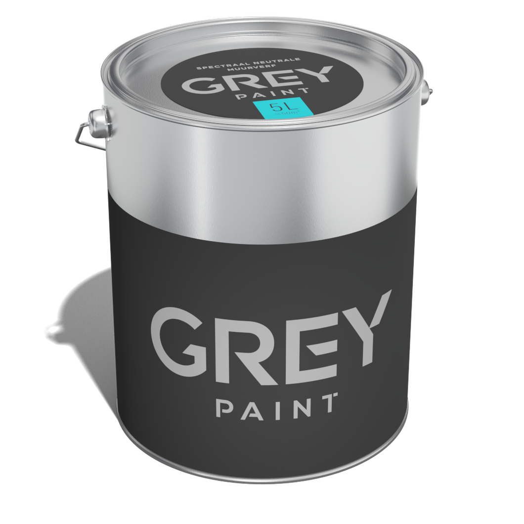 Grey Paint - Spectraal Neutrale verf - 5 liter | 40-50 m²